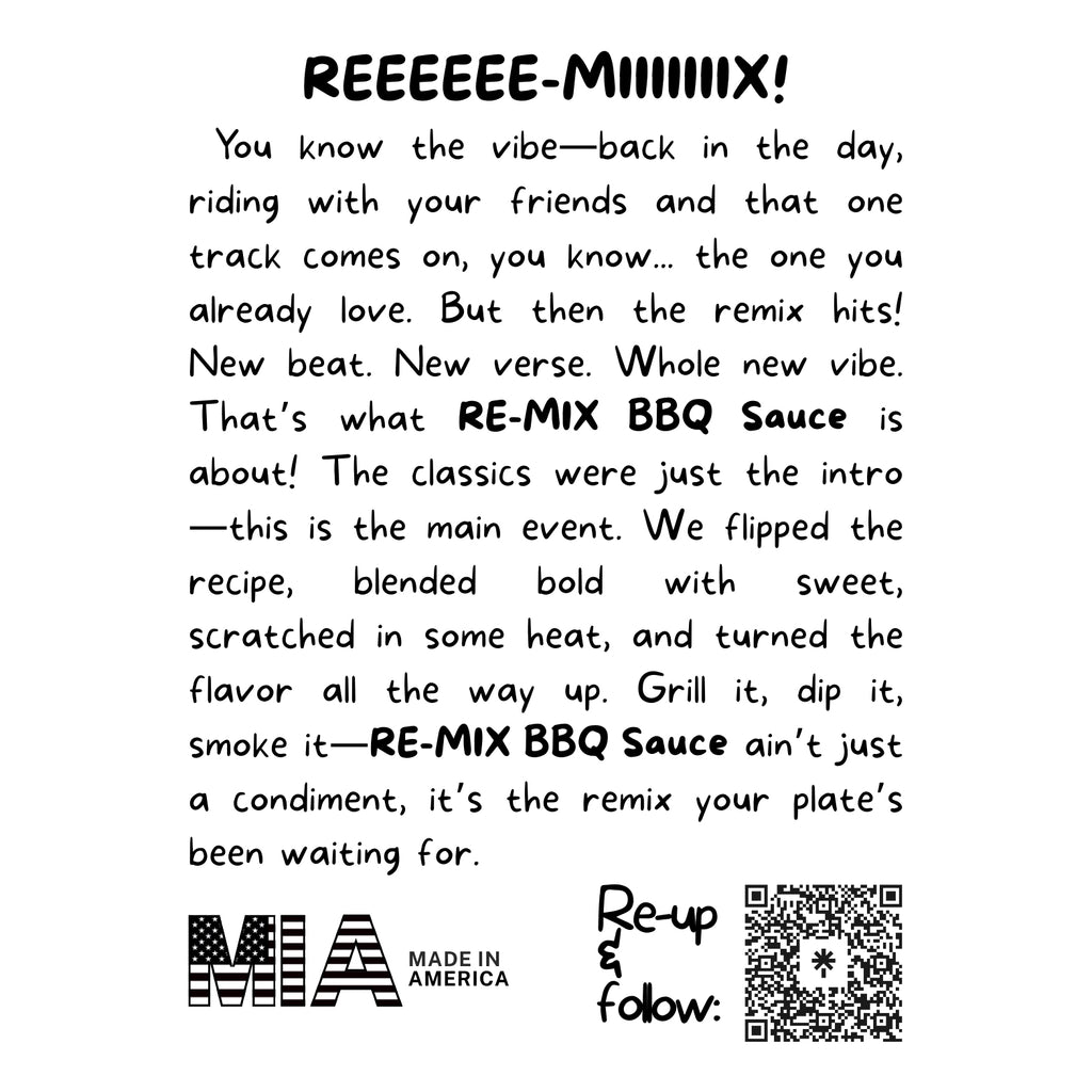 Re-Mix BBQ Sauce, Volume 1